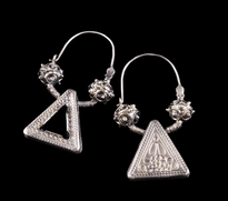 Sofic S. Earrings Trokut silver